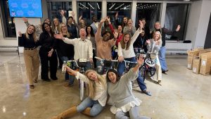 Charity bike build volunteer event