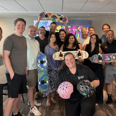 Featured Image For Just Roll With It – Charitable Skateboard Build Team Building Event