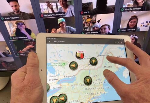 Virtual Scavenger Hunt on iPad