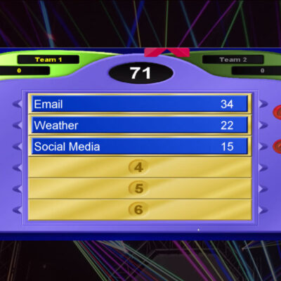 Featured Image For Virtual Corporate Feud Team Building Event